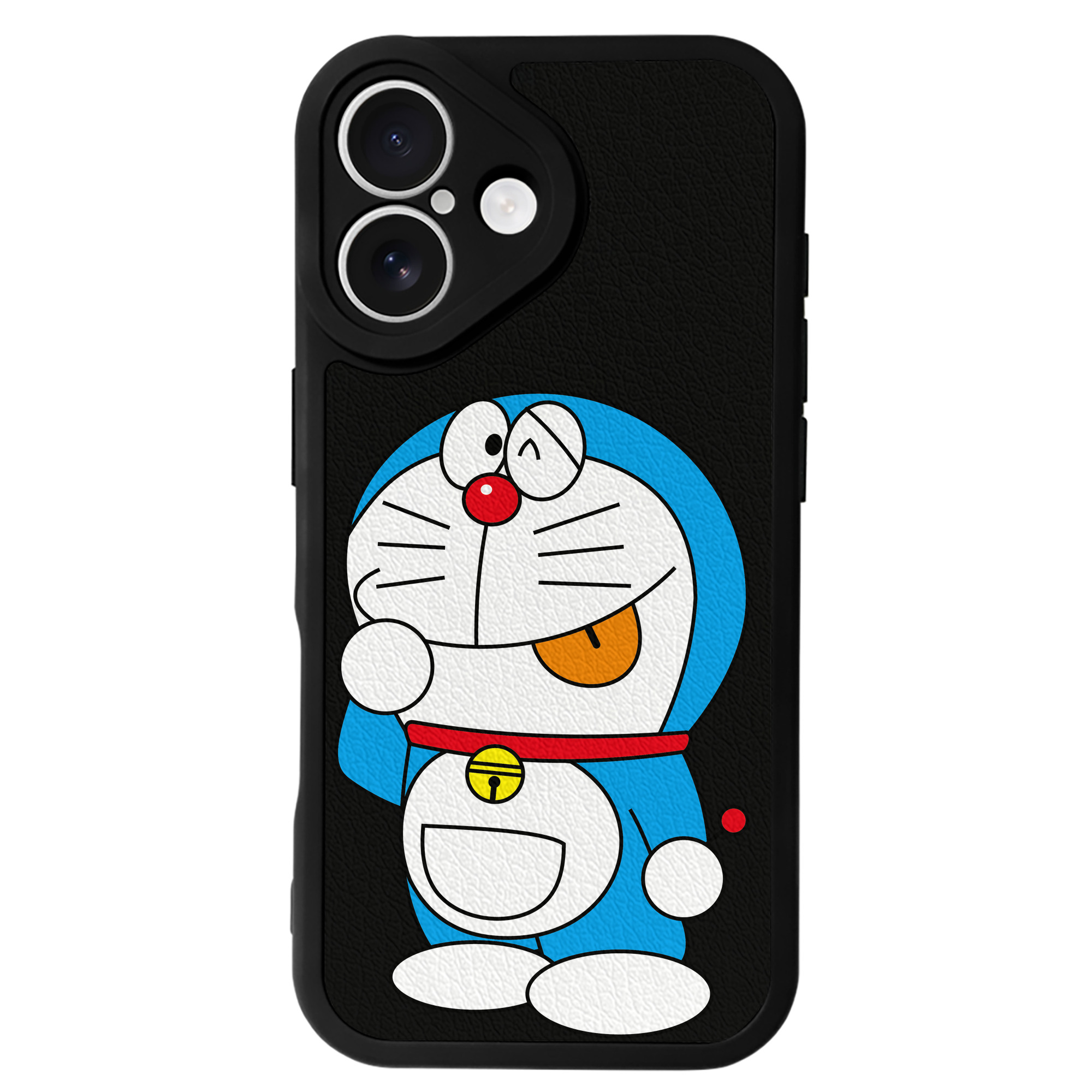 （画像用） ドラえもん Doraemon 【iPhone 16シリーズ対応】シリコンスマホケース（レザー調） 材質：シリコン